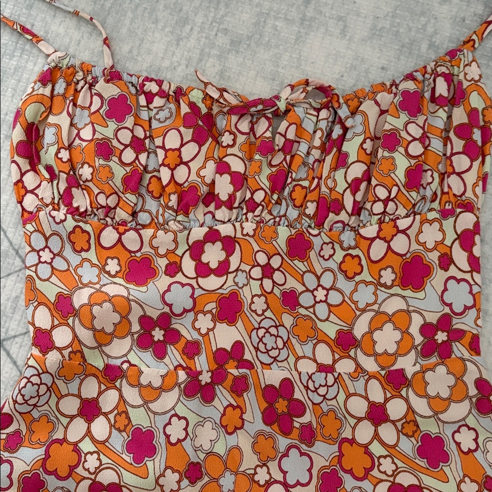 Sunday Best Retro Floral Print Summer Dress